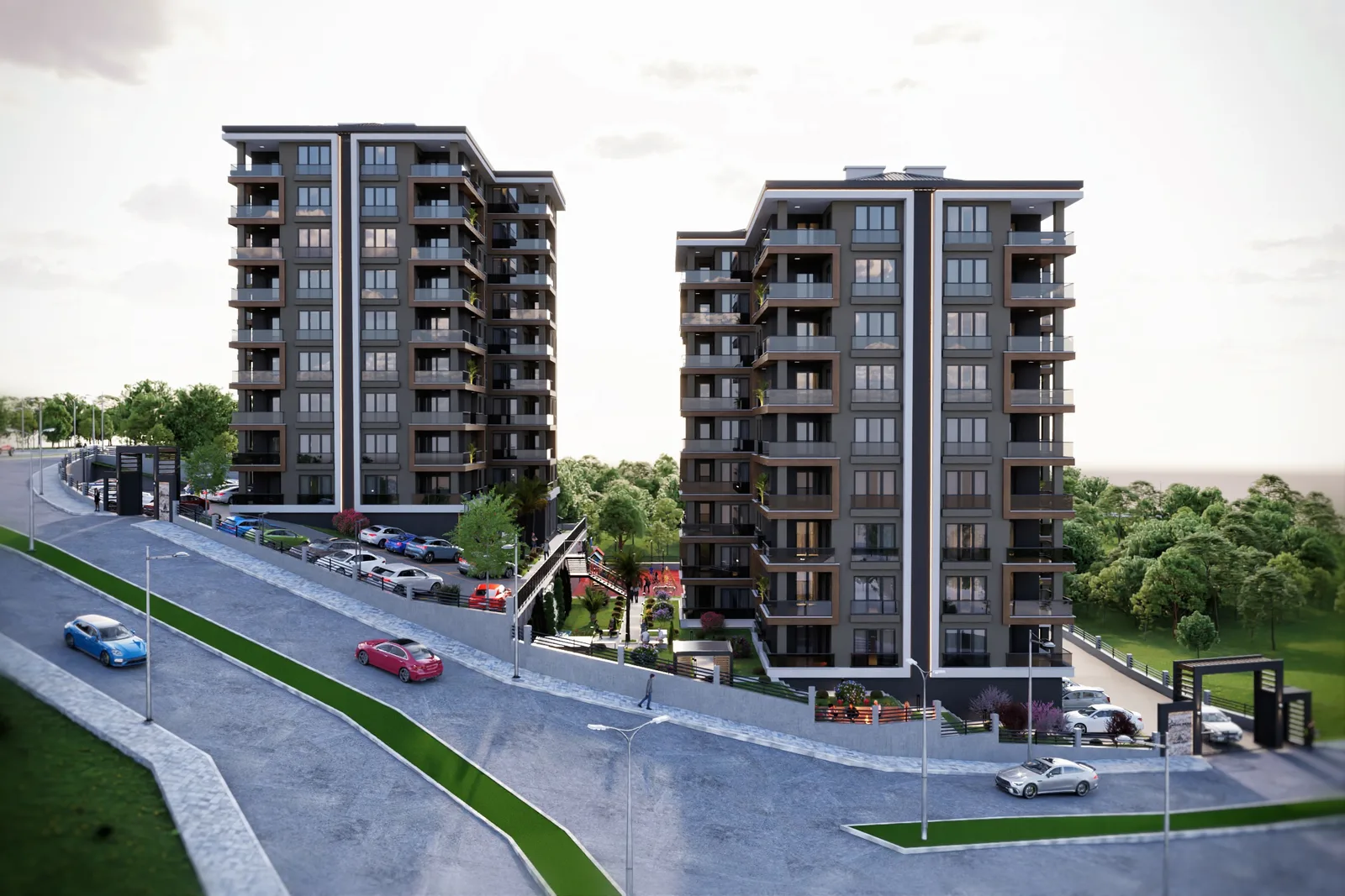 Nova Park projesinin mimari görünümü